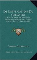 De L'application Du Cadastre