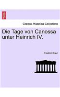 Die Tage Von Canossa Unter Heinrich IV.