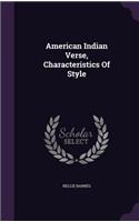 American Indian Verse, Characteristics Of Style