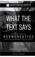 What the Text Says