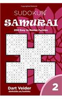 Sudoku Samurai - 200 Easy to Master Puzzles (Volume 2)