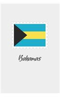 Bahamas flag minimalist notebook