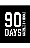 90 day food + fitness journal