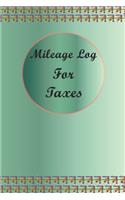 Mileage Log Book: Vehicle Gas Mileage Tracker Notebook