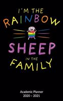 I´m the Rainbow Sheep of the family. Academic Planner 2020-2021: Lgbtq Notebook, Academic Planner 2020-2021 6x9.