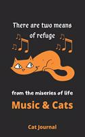 There are two means of refuge from the miseries of life