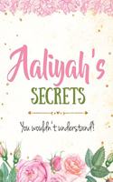 Aaliyah's Secrets personalized name notebook for girls and women