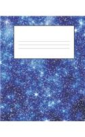 Dark Blue Composition Notebook: Wide Ruled Notebook Lined School Journal - 110 Pages - 7.5 x 9.25" - Children Kids Girls Boys Teens Women Wide Ruled School Composition Books