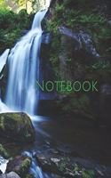 Notebook: waterfall Black Forest water nature waters forestry stream