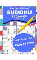 Sudoku Beginner Volume 1