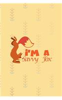 I'm A Savvy Fox: Notebook Journal Composition Blank Lined Diary Notepad 120 Pages Paperback Yellow Texture Fox