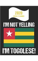 2020 Weekly Planner I'm Not Yelling I'm Togolese