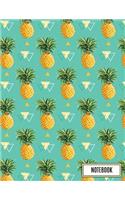 Notebook: Pineapple (Journal/Diary/Notebook) (Composition Book Journal) (8.5 X 11 Large) Professionally Designed