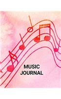 Music Journal: Music Composition Notebook with Blank Sheet Music and Lined Paper for Song Lyrics-Blank Sheet Music Lyric Diary and Manuscript Paper for Songwriters(2 Songwriter Journal)