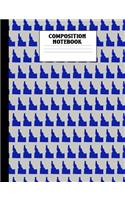Composition Notebook: Idaho Composition Book Wide Ruled State Design Lined 100 Page Journal for Primary Elementary School Students