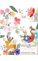 Primary Composition Notebook Grades K-2 Story Journal: Primary Composition With Picture Space, Cute Fox: Animals Primary Composition Notebooks, Notebook For Girls, Boys, Kids School Supplies : Story Spac(14 Primary Composition Notebook with Picture Story (Book 14))