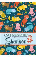 Categorically Shannon: Personalized Journal for Cat Lovers