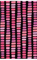 Journal Notebook Abstract Rectangles In Pink