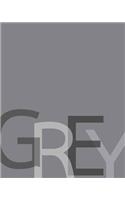 Grey: Blank Grey Notebook: gradient grey color paper notebook