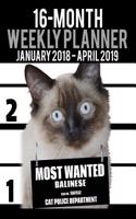 2018-2019 Weekly Planner - Most Wanted Balinese: Daily Diary Monthly Yearly Calendar Large 8.5" x 11" Schedule Journal Organizer(3 Cat Planners 2018-2019)
