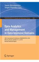 Data Analytics and Management in Data Intensive Domains