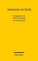 Autonomie im Recht