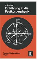 Einführung in Die Festkörperphysik