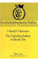 Die Gehoeferschaften Im Bezirk Trier