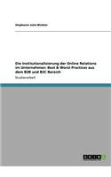 Institutionalisierung der Online Relations im Unternehmen