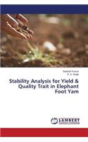 Stability Analysis for Yield & Quality Trait in Elephant Foot Yam