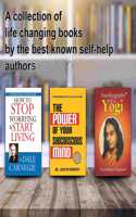 How To Stop Worrying & Start Living + The Autobiography of a Yogi + The Power of Your Subconscious Mind In English ( Set of 3 Books)
