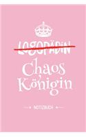 Logopädin - Chaoskönigin: Notizbuch als Geschenk für eine Logopädin - A5 / liniert - Geschenke zum Geburtstag oder Weihnachten