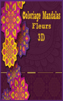Coloriage Mandalas Fleurs 3D