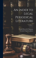 Index to Legal Periodical Literature; Volume 3