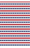 Patriotic Pattern United States of America 67: Blank Lined Notebook for Patriots and Locals