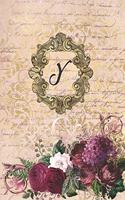 Simply Dots Dot Journal Notebook - Gilded Romance - Personalized Monogram Letter Y: Dot Grid Booklet to Draw and Write Your Past, Present and Future Life Experiences.