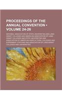 Proceedings of the Annual Convention (Volume 24-26): (English)