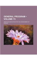 General Program (Volume 73): (English)
