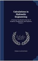 Calculations in Hydraulic Engineering