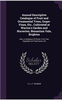 Annual Descriptive Catalogue of Fruit and Ornamental Trees, Grape-Vines, Etc., Cultivated at Warren's Garden and Nurseries, Nonantum Vale, Brighton