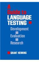 Guide to Language Testing: Development Evaluation Research