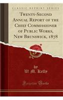 Twenty-Second Annual Report of the Chief Commissioner of Public Works, New Brunswick, 1878 (Classic Reprint)