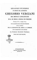 Orazion funebre in morte del sacerdote Gregorio Verciani