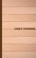 Lyrics Notebook: 8.5 X 11 Song Writing Notebook (Large Print) 104 Pages - Lined/Ruled Paper Journal for Writing - For Music Lover, Stud