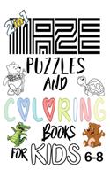 Maze And Coloring Book For Kids 6-8