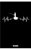 Notebook: Fishing Bodybuilding Notizbuch für das Fitnessstudio I Workout Log Book Gewichtheben I Track your Progress Kraftsteigerung Cardio und Kraft A5 Paper