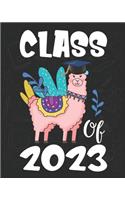 Class of 2023: Llama First Day Of School Notebook - Grow With Me Graduation Journal - First Day Of Kindergarten Gift Notebook
