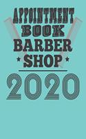 Appointment Book Barber Shop 2020