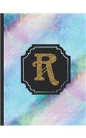 Letter R Monogram Notebook