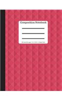 Composition Notebook - College Ruled 100 Sheets/ 200 Pages 9.69 X 7.44: Red Soft Cover - Plain Journal - Blank Writing Notebook - Lined Page Book - Abstract Design (Composition Notebook Journal)